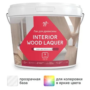 Лак для мебели акриловый Parade Interior Wood Laquer цвет прозрачный глянцевый 9 л