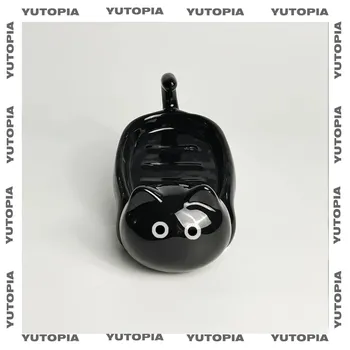 Сиамская кошка Керамическая мыльница Простота Бытовая Креативная Милая Мультяшная Без перфорации Маленькое Искусство Сливное блюдо