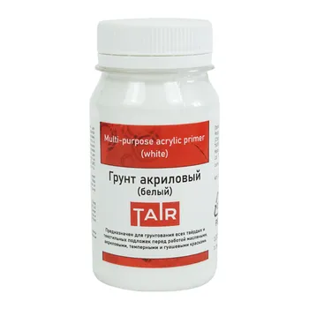 Грунт акриловый Таир 100 мл белый