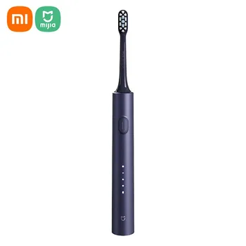Электрическая зубная щетка Xiaomi Mijia Sonic T302 IPX8 Водонепроницаемая беспроводная зарядка 4 головки щетки Sonic синий