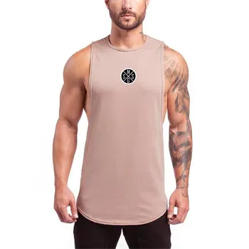 Muscleguys Спортивная одежда Майки для фитнеса Мужские майки Мужские стрингеры для бодибилдинга Майки для тренировок Жилеты Спортивная одежда Футболка без рукавов XL темно серый