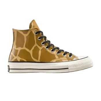 Кроссовки Converse Chuck 70 High Glow-In-The-Dark Giraffe Print, коричневый