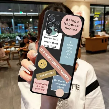 Ретро штрих-код этикетка TPU мягкий чехол Funda для Samsung Galaxy A72 A21s A22 A51 4G A71 A13 A11 A32 A52 5G A12 силиконовый роскошный Samsung A11
