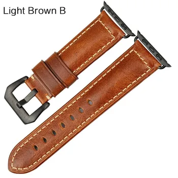 Винтажный кожаный ремешок для Apple Watch Band 45 мм, 41 мм, 44 мм, 40 мм, 42 мм серии 7, 6 SE, 5, 4, 3, ремешок для часов iWatch, ремешок для Apple Watch For Apple Watch 42mm