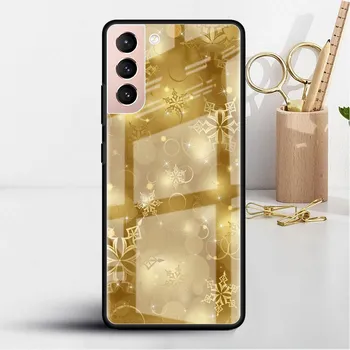 Стеклянный чехол для Samsung Galaxy S22 S20 FE S21 5G S10 S9 Plus Note 10 20 Lite закаленный чехол для телефона золотой бронзовый Leather