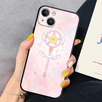 Силиконовый чехол для телефона Apple iPhone 13 Pro Max 11 6s XR XS X 7 8 12 Mini SE 14 Plus Bumper Capa Cute Magic Wand Moon Cover iPhone 14