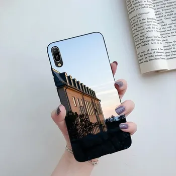 Чехол для телефона с архитектурным пейзажем для Huawei Mate 40 30 20 10 Pro Lite Nova 9 8 5T Y7p Y7, мягкий черный чехол для телефона Huawei Mate40