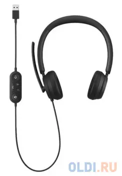 Наушники с микрофоном Microsoft Modern USB Headset черный (6ID-00021)
