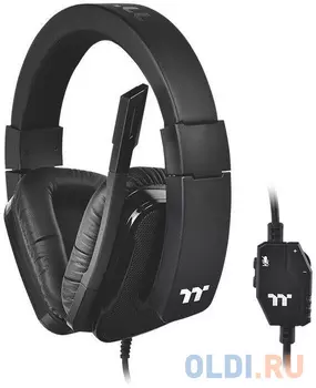 Наушники с микрофоном Thermaltake Shock XT черный накладные оголовье (GHT-SHX-ANECBK-35)