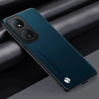 Обычный чехол из искусственной кожи для Huawei Honor X7B 4G X9B 5G, матовая задняя крышка, силиконовая защита, противоударный чехол с мягким краем для телефона Honor X7 B X7b X9 B For Honor X7B 4G темно-фиолетового