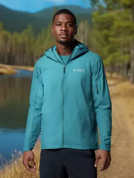 Ветровка мужская Columbia Loop Trail II Windbreaker, Зеленый