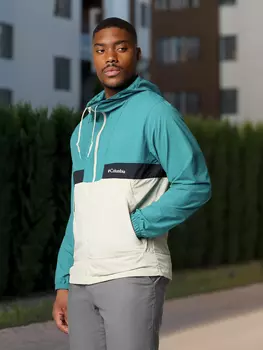 Ветровка мужская Columbia Spire Valley Hooded Windbreaker, Голубой