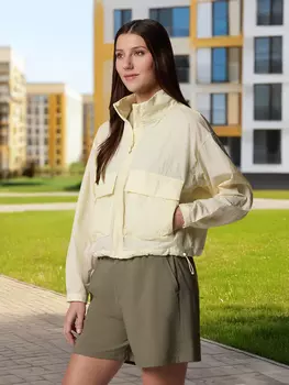 Ветровка женская Columbia Paracutie Cropped Cargo Windbreaker, Желтый