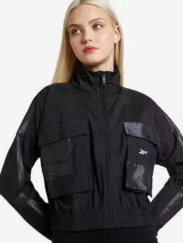 Ветровка женская Reebok, Черный, размер 52