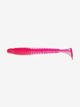 Виброхвост SANSAN VIBRO Raketa 89, Col. 31 BUBLE GUM SILVER SHAD, Розовый