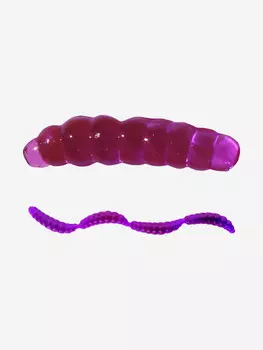 Виброхвост SANSAN WORM OPARYSH 15 (Col. 33 LOX), Фиолетовый