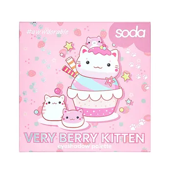SODA Палетка теней Very Berry Kitten #awwdorable