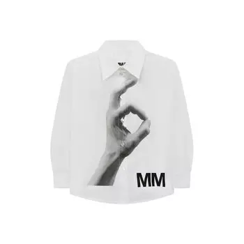 Хлопковая блузка MM6