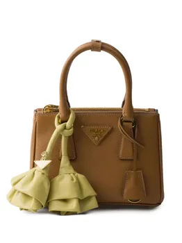 Сумка-тоут Mini Galleria Saffiano Prada, коричневый