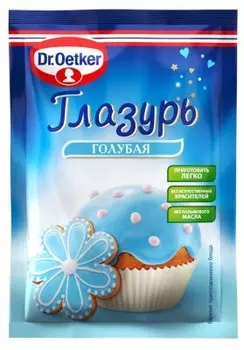 Глазурь доктор оеткер 90 г голубая