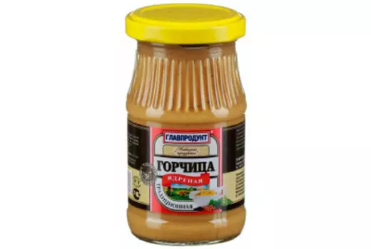 Горчица главпродукт 170 г ядрёная ст/б