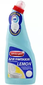 Гель для чистки унитазов уникум 750 мл лимон
