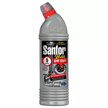 Гель для прочистки труб 750мл Sanfor плюс