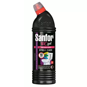 Гель для туалета Sanfor 750мл спешиал блек