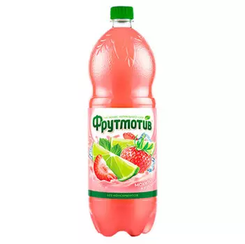 Газированный напиток сокосодержащий Фрутмотив 0,5л мохито клубника пл/б