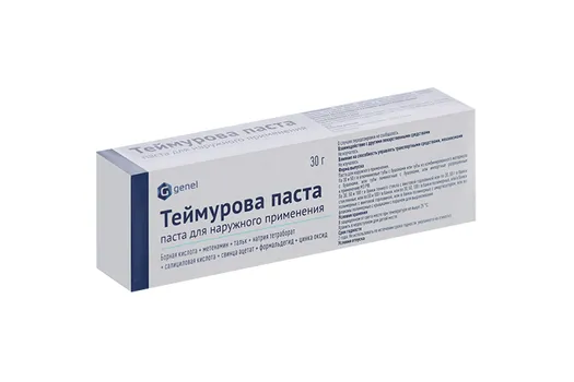 Теймурова, 30 г, паста для наружного применения