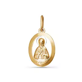 Подвеска из красного и белого золота 031356