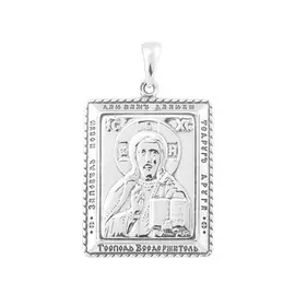 Подвеска Господь Вседержитель из серебра с родированием 35-0304-23-00