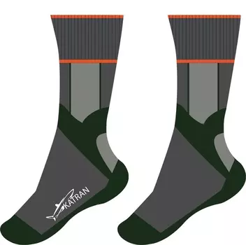 Термоноски KATRAN TW-201 (Серо-зеленый)