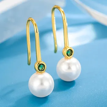 Серьги Senior Sense of Pearl, женские украшения для ушей с вермикулитом Tide белый