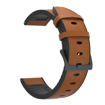 Силиконовый кожаный ремешок 20 мм 22 мм для Huawei Watch GT 3/2 42 мм 46 мм GT2 Pro, ремешок для умных часов для Huawei Watch GT3 Pro, 43 мм, 46 мм 20mm Universal красный/чёрный