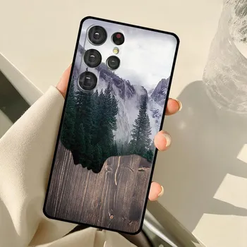 Чехол для телефона Samsung Galaxy S23 S21 S22 Ultra Note 20 S8 S9 S10 Plus Note 10 Plus S20 FE с рисунком природы из дерева Galaxy S20Ultra