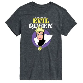 Футболка с рисунком Злодеи Диснея Big & Tall Evil Queen License, серый