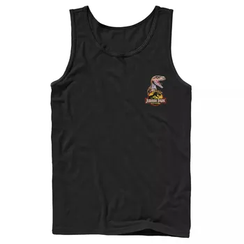 Мужская майка с карманом и логотипом в стиле Парк Юрского периода Raptor Hold Jurassic Park