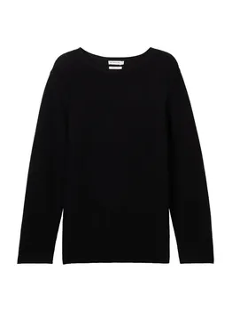 Базовый свитер Tom Tailor Women + Sweater, черный