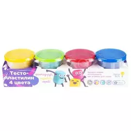 Игровой набор Genio Kids, Тесто-пластилин, 4 цвета, TA1010V