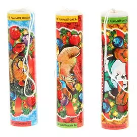 Хлопушка 10 см, 3 шт, серпантин, Тсз, Супер, ТР108