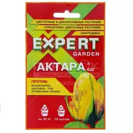 Инсектицид Актара, от вредители на цветочных, декоративных растениях, смородине, жидкость, 2 г, Expert Garden