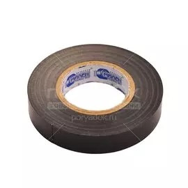Изолента профессиональная черная 15 мм, 20 м
