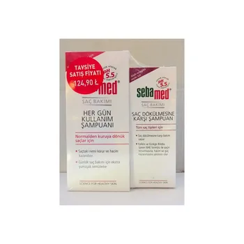 Шампунь Sebamed для повседневного использования, 400 мл + Шампунь Sebamed против выпадения волос, 200 мл