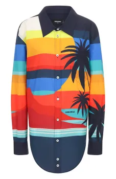Хлопковая рубашка Dsquared2