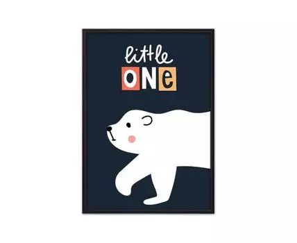Постер Белый медведь Little one