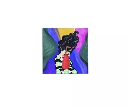 Постер COLOURS MELODY - 21х21 см (Синий, 21)