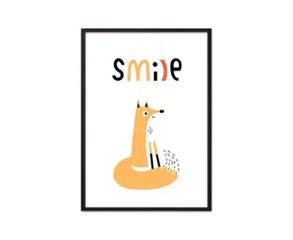Постер Лиса Smile