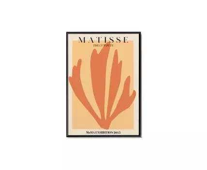 Постер MATISSE CUT-OUTS ORANGE (оранжевый, черный, 40)