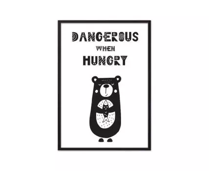 Постер Медведь Dangerous